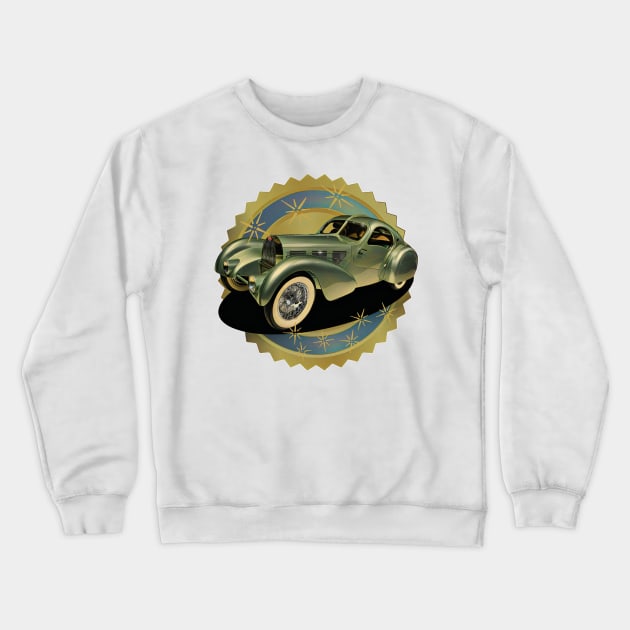 1934 Bugatti Classic Crewneck Sweatshirt by Wilcox PhotoArt